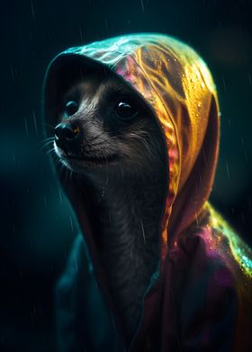 Meerkat in a Raincoat