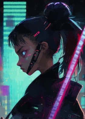 Cyberpunk girl