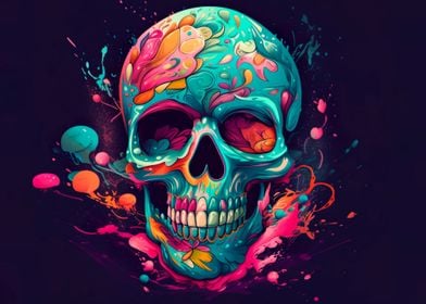 Cartoon skull