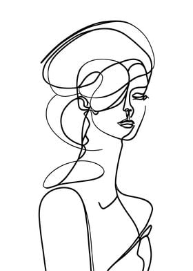 Woman Line Art