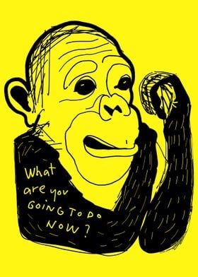Punk Monkey Illustration