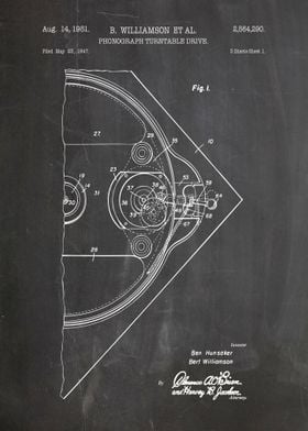 turntable patent 1951