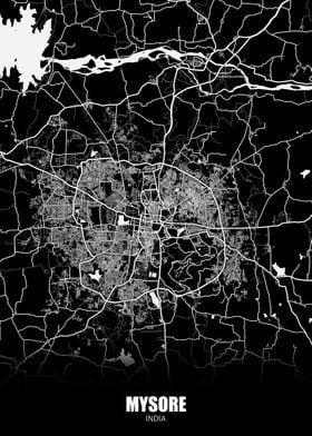 Mysore India Map