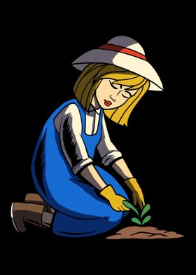 Gardening Gardener Lady