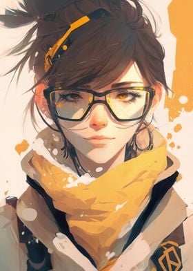 Girl with glasses