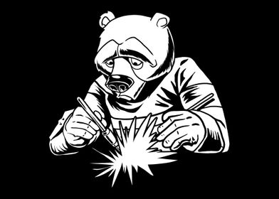 Welding Welder Bear