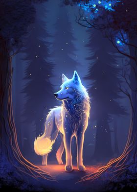 Glowing Enchanted Wolf