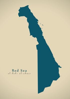 Red Sea governorate map