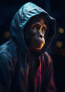 Monkey in a Raincoat