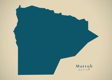 Matruh governorate map