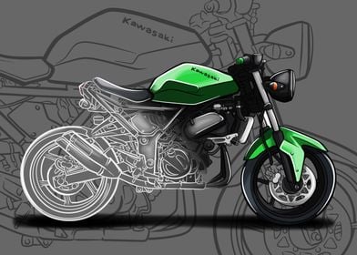 KAWASAKI NINJA CAFE RACER