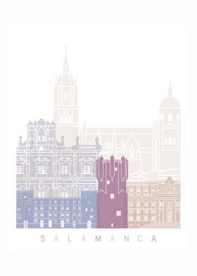 Salamanca skyline pastel