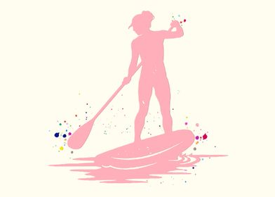 Paddle Boarder Woman 