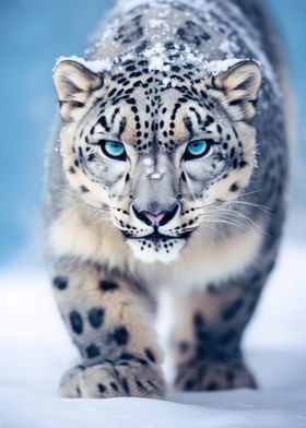 Snow Leopard Pounce