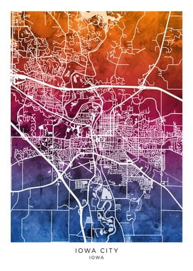 Iowa City Iowa Map