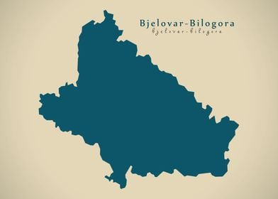 BjelovarBilogora map