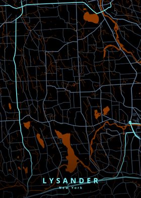 Lysander NY Map