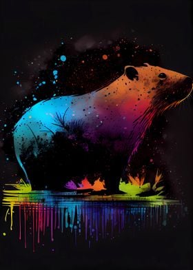 Capybara Colorful