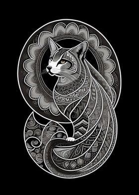 Kitsune Cat Tattoo