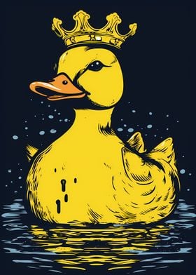 Rubber Duck With Crown