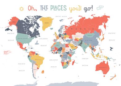 Kids World Map 