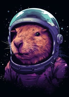 Capybara Astronaut Galaxy