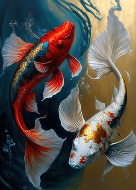 Magic Fish' Poster, picture, metal print, paint by GoodLifeImages