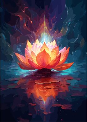 Energy lotus flower