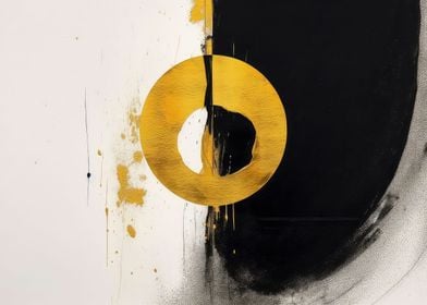 Abstract Black and Gold