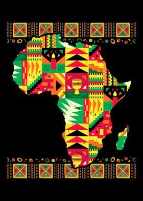 African Map Kente