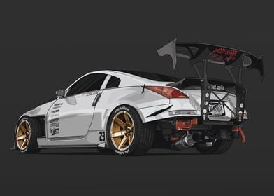 Nissan 350Z with Big Wing