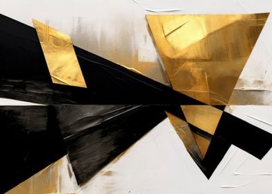 Abstract triangle Gold