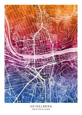 Heidelberg Germany Map