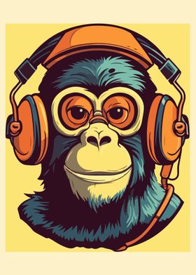 Monkey Retro Headphone