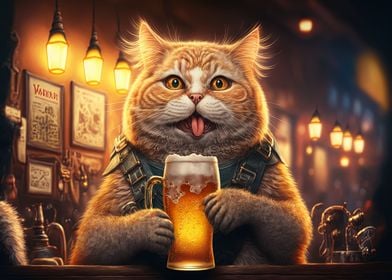 Funny Cat Beer