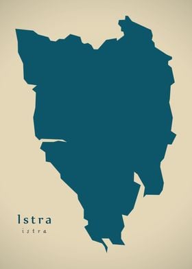 Istra county map