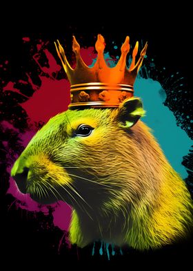 Capybara With Crown