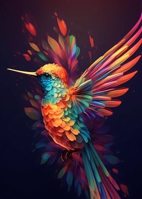 Hummingbird Colorful