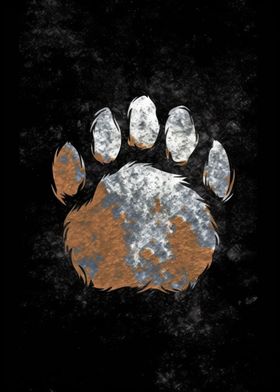 Black Bear Paw Print