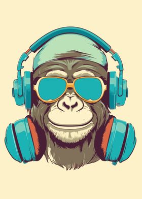 Monkey Vintage Headphone