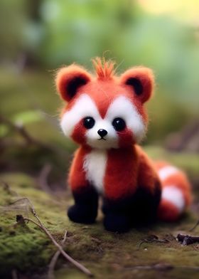 Cute Little Baby Red Panda