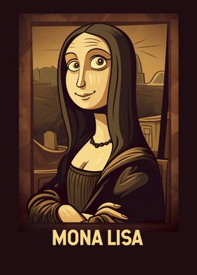 Funny Mona Lisa Cartoon