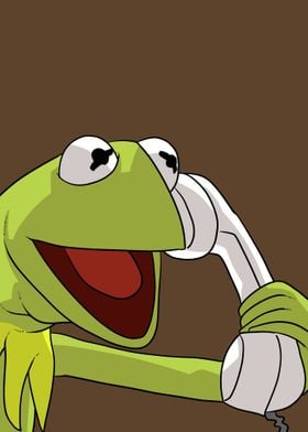 kermit on telephone