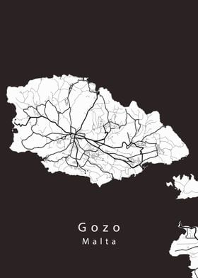 Gozo Island Map