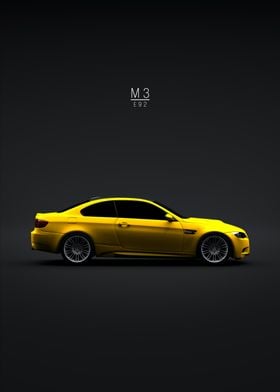 2008 BMW M3 E92 Yellow
