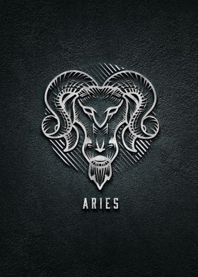 3d Aries Zodiac Symbol