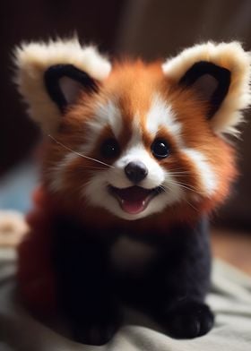 Wild Cute Baby Red Panda