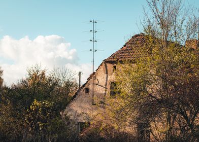 Abandoned country cottage