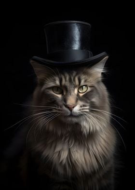 Cat with top Hat