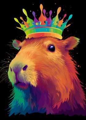 Capybara With Crown